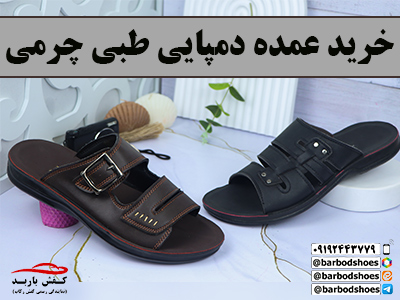 دمپایی طبی چرمی